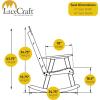 imageLuxCraft Outdoor Rocking Chair for Patio Lawn Camping Yard All Weather Rocking Chairs for Outside Ergonomic Oversized Chair with Wide Armrests  Amish Made in USA BlackBlack