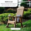 imageLuxCraft Outdoor Rocking Chair for Patio Lawn Camping Yard All Weather Rocking Chairs for Outside Ergonomic Oversized Chair with Wide Armrests  Amish Made in USA BlackAntique Mahogany