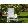 imageLuxCraft Poly Comfort Rocker Plastic Outdoor Rocking Chair Cedar ampamp Black
