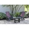 imageLuxCraft Poly Comfort Rocker Plastic Outdoor Rocking Chair Cedar ampamp Black