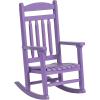 imageDutchCrafters Kids Porch Rocking Chair Toddler Rocker for Ages 26 Kids Plastic Patio Set Rocking Chair Indoor or Outdoor Playhouse Accessories  Amish Made in USA OrangePurple