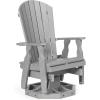 imageDutchCrafters Poly Fanback Adirondack Swivel Glider Outdoor Patio Gliding Chair for Outside WeatherwoodGrey