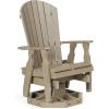 imageDutchCrafters Poly Fanback Adirondack Swivel Glider Outdoor Patio Gliding Chair for Outside WeatherwoodWeatherwood