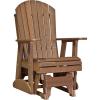 imageLuxCraft 2 Adirondack Glider Chair  Available in 20 ColorsAruba Blue and BlackAntique Mahogany