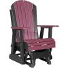 imageLuxCraft 2 Adirondack Glider Chair  Available in 20 ColorsAruba Blue and BlackCherrywood  Black