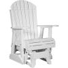 imageLuxCraft 2 Adirondack Glider Chair  Available in 20 ColorsAruba Blue and BlackWhite