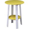 imageLuxCraft Deluxe End Table 28quot TangerineWhiteYellow on White