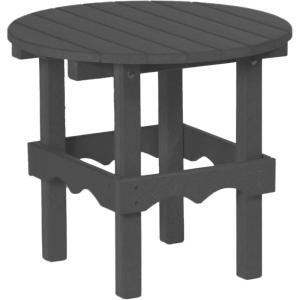 imageDutchCrafters 20 Inch Tall Modern Outdoor Patio Small Side End Table Plant Stand Accent Table for Balcony Deck Garden Yard Dark GrayBlack
