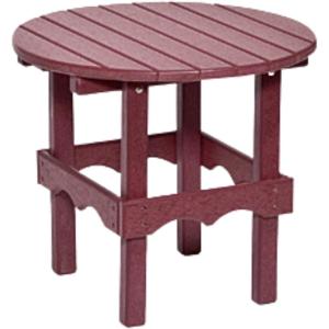 imageDutchCrafters 20 Inch Tall Modern Outdoor Patio Small Side End Table Plant Stand Accent Table for Balcony Deck Garden Yard Dark GrayBurgundy