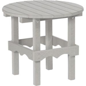 imageDutchCrafters 20 Inch Tall Modern Outdoor Patio Small Side End Table Plant Stand Accent Table for Balcony Deck Garden Yard Dark GrayLight Gray