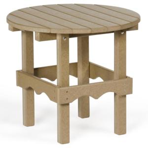 imageDutchCrafters 20 Inch Tall Modern Outdoor Patio Small Side End Table Plant Stand Accent Table for Balcony Deck Garden Yard Dark GrayWeatherwood