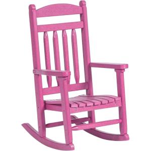 imageDutchCrafters Kids Porch Rocking Chair Toddler Rocker for Ages 26 Kids Plastic Patio Set Rocking Chair Indoor or Outdoor Playhouse Accessories  Amish Made in USA OrangePink