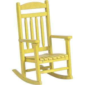 imageDutchCrafters Kids Porch Rocking Chair Toddler Rocker for Ages 26 Kids Plastic Patio Set Rocking Chair Indoor or Outdoor Playhouse Accessories  Amish Made in USA OrangeYellow