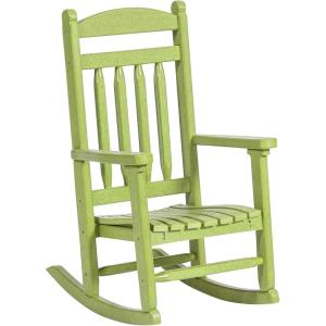 imageDutchCrafters Kids Porch Rocking Chair Toddler Rocker for Ages 26 Kids Plastic Patio Set Rocking Chair Indoor or Outdoor Playhouse Accessories  Amish Made in USA OrangeLime Green