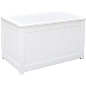 imageDutchCrafters Poly Waterproof Outdoor Deck Box 200Gallon Large Deck Box Weatherproof Storage for Pool Decor Porch Packages Pool Towel Holder Holds Up To 10 Cushions Gray ampamp WhiteWhite