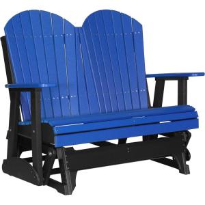 imageLuxCraft 4 Adirondack Glider  Available in 20 ColorsBlue  Black