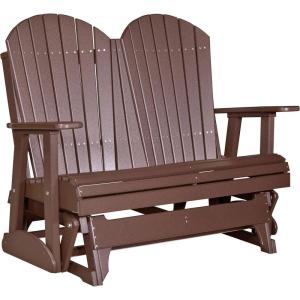 imageLuxCraft 4 Adirondack Glider  Available in 20 ColorsChestnut Brown