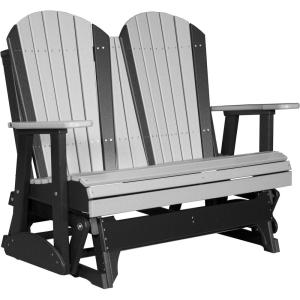 imageLuxCraft 4 Adirondack Glider  Available in 20 ColorsDove Gray  Black