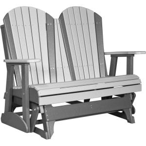 imageLuxCraft 4 Adirondack Glider  Available in 20 ColorsDove Gray  Slate
