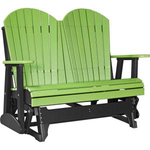 imageLuxCraft 4 Adirondack Glider  Available in 20 ColorsLime Green  Black