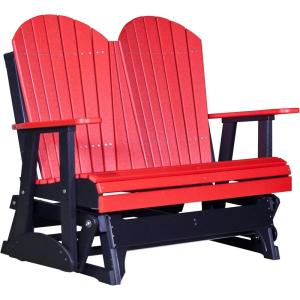 imageLuxCraft 4 Adirondack Glider  Available in 20 ColorsRed  Black