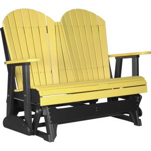 imageLuxCraft 4 Adirondack Glider  Available in 20 ColorsYellow  Black