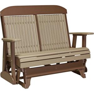 imageLuxCraft 4 Classic Glider  Available in 14 ColorsWeatherwood  Chestnut Brown