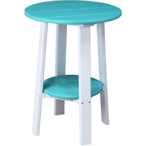 imageLuxCraft Deluxe End Table 28quot TangerineWhiteAruba on White