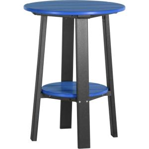 imageLuxCraft Deluxe End Table 28quot TangerineWhiteBlue on Black