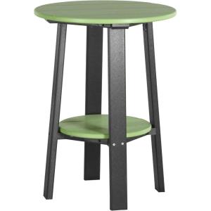 imageLuxCraft Deluxe End Table 28quot TangerineWhiteLime Green on Black