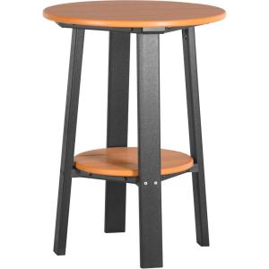 imageLuxCraft Deluxe End Table 28quot TangerineWhiteTangerine on Black