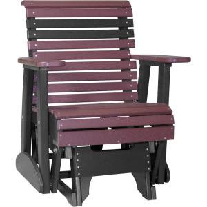 imageLuxCraft Plain Glider  2 Available in 14 Colors Antique MahoganyBlack  PremiumCherrywood on Black