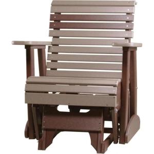 imageLuxCraft Plain Glider  2 Available in 14 Colors Antique MahoganyBlack  PremiumWeatherwood on Chestnut Brown