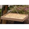 imageDutchCrafters Large Square Plastic Poly Hanging Bird Feeder Tray with Mesh Bottom Outdoor Flyby Platform Birdfeeder for Wild Birds  Amish Made in America Weathered WoodWeathered Wood