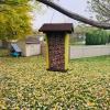 imageDutchCrafters Peanut Hanging Poly Bird Feeder Turf Green ampamp CedarTudor Brown  Lemon Yellow
