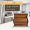 imageDutchCrafters Amish USA Made Solid Wood Countertop Bread Box with Drawer Bread Holder for Kitchen Counter Large Bread Box for Kitchen Countertop Cherry  Michaels CherryCherry  Michaels Cherry