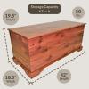 imageDutchCrafters Rustic Solid Wood Natural Wooden Cedar Chest Aromatic Cedar Scent  Linen Blanket Storage Chest Clothes Storage Trunk End of Bed Storage Bench  Amish Made in USA 36 Width42 Width