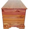 imageDutchCrafters Rustic Solid Wood Natural Wooden Cedar Chest Aromatic Cedar Scent  Linen Blanket Storage Chest Clothes Storage Trunk End of Bed Storage Bench  Amish Made in USA 36 Width42 Width