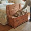 imageDutchCrafters Rustic Solid Wood Natural Wooden Cedar Chest Aromatic Cedar Scent  Linen Blanket Storage Chest Clothes Storage Trunk End of Bed Storage Bench  Amish Made in USA 36 Width42 Width