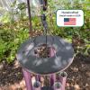 imageLambright Chimes Morning Glory Small Personalized Wind Chime36 inch TallPurpleAmish Made in America Mayo Purple41 Bleeding Heart