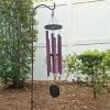 imageLambright Chimes Morning Glory Small Personalized Wind Chime36 inch TallPurpleAmish Made in America Mayo Purple43 Evening Primrose