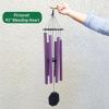 imageLambright Chimes Morning Glory Small Personalized Wind Chime36 inch TallPurpleAmish Made in America Mayo Purple43 Evening Primrose
