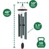 imageLambright Chimes Summer Songfest 52 Jade Green Personalized Wind Chimes for Outside Gifts for Women Unique Gifts for Loss of Loved One Memorial Sympathy Celebration  Amish Made in America48 Serenity Memorial
