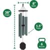 imageLambright Chimes Summer Songfest 52 Jade Green Personalized Wind Chimes for Outside Gifts for Women Unique Gifts for Loss of Loved One Memorial Sympathy Celebration  Amish Made in America38 Solar Singer