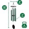imageLambright Chimes Tranquil Rain 41 Malachite Personalized Wind Chime for Outside  Memorial Wind Chimes for Loss of Loved One Thoughtful Retirement Gift for Woman Sympathy Windchimes36 Songbird