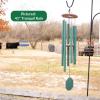 imageLambright Chimes Tranquil Rain 41 Malachite Personalized Wind Chime for Outside  Memorial Wind Chimes for Loss of Loved One Thoughtful Retirement Gift for Woman Sympathy Windchimes44 Forest Edge