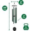 imageLambright Chimes Tranquil Rain 41 Malachite Personalized Wind Chime for Outside  Memorial Wind Chimes for Loss of Loved One Thoughtful Retirement Gift for Woman Sympathy Windchimes44 Forest Edge