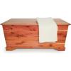 imageDutchCrafters Rustic Solid Wood Natural Wooden Cedar Chest Aromatic Cedar Scent  Linen Blanket Storage Chest Clothes Storage Trunk End of Bed Storage Bench  Amish Made in USA 36 Width42 Width
