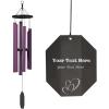 imageLambright Chimes Morning Glory Small Personalized Wind Chime36 inch TallPurpleAmish Made in America Mayo Purple41 Bleeding Heart