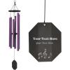imageLambright Chimes Morning Glory Small Personalized Wind Chime36 inch TallPurpleAmish Made in America Mayo Purple43 Evening Primrose